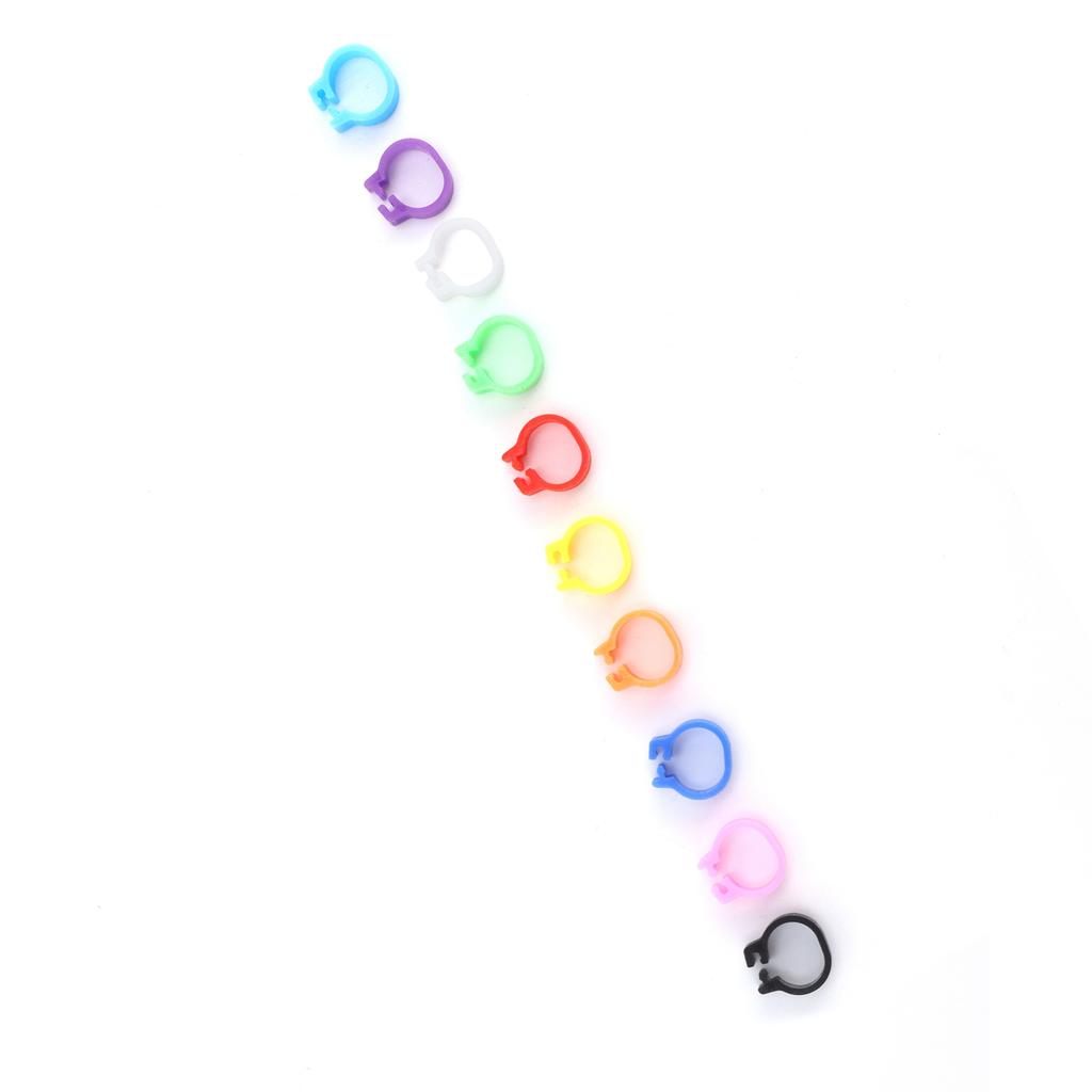 200PCS 8mm Pigeons Foot Ring Colorful Pigeons Leg Band Identification Rings No Words