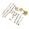 40pcs Dreadlock Hair Accessories Alloy Braid Hair Pendant DIY Hair Jewelry Gold with Storage Box