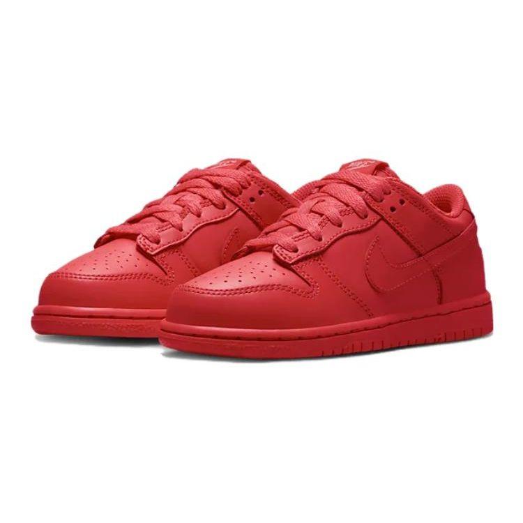 Детские кроссовки Nike Dunk Low PS Track Red Red-Stardust DH9756-601 28 — фото 3