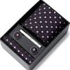 Tie Men'S Business Professional Dress Suit Blue Striped Gift Box Polyester Silk 7.5Cm Business Gift