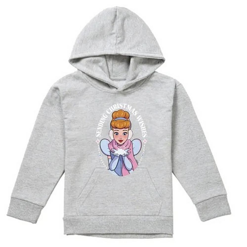 Cinderella Childrens/Kids Sending Christmas Wishes Heather Hoodie