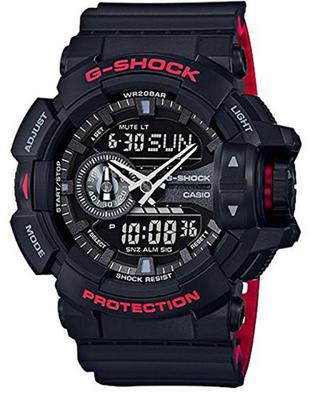 Casio G-SHOCK GA-400HR-1A Černá a červená řada (Černá × Červená)Paralelní import