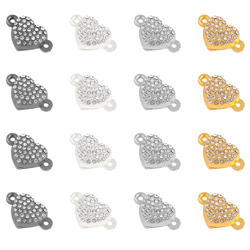 Useful Necklace Bracelet Connector Buckle Extender Connector Hook Rhinstone Magnetic Clasps New Accessories Silver Gold DIY