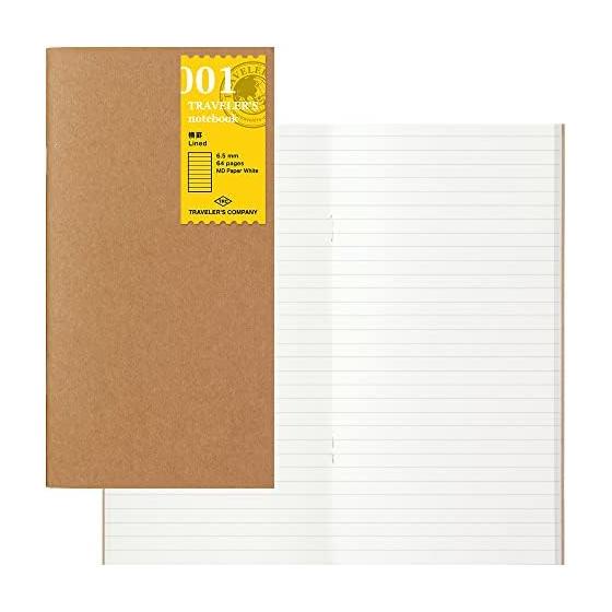 DESIGNPHIL MIDORI Traveler s Notebook Refill Horizontal Ruled 2-Book Pack Regular Size 14245006
