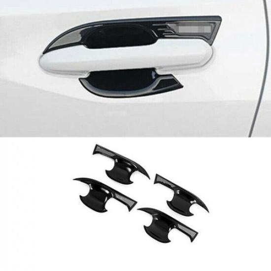For Toyota Highlander - Gloss Black Exterior Door Handle Bowl Cover Trim