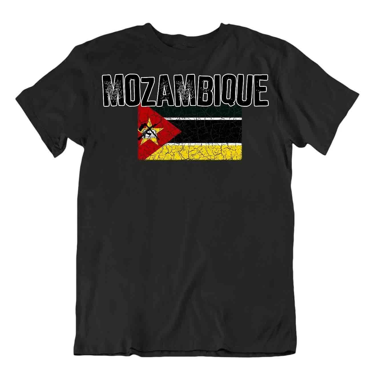 Flag T-Shirt Mozambique Fashion Country Souvenir Gift Tee Pride logo L