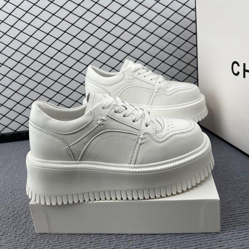 Literary Spring Little White Shoes, Muffin Soles, Student Board Shoes, New Trendy Small Sports Shoes