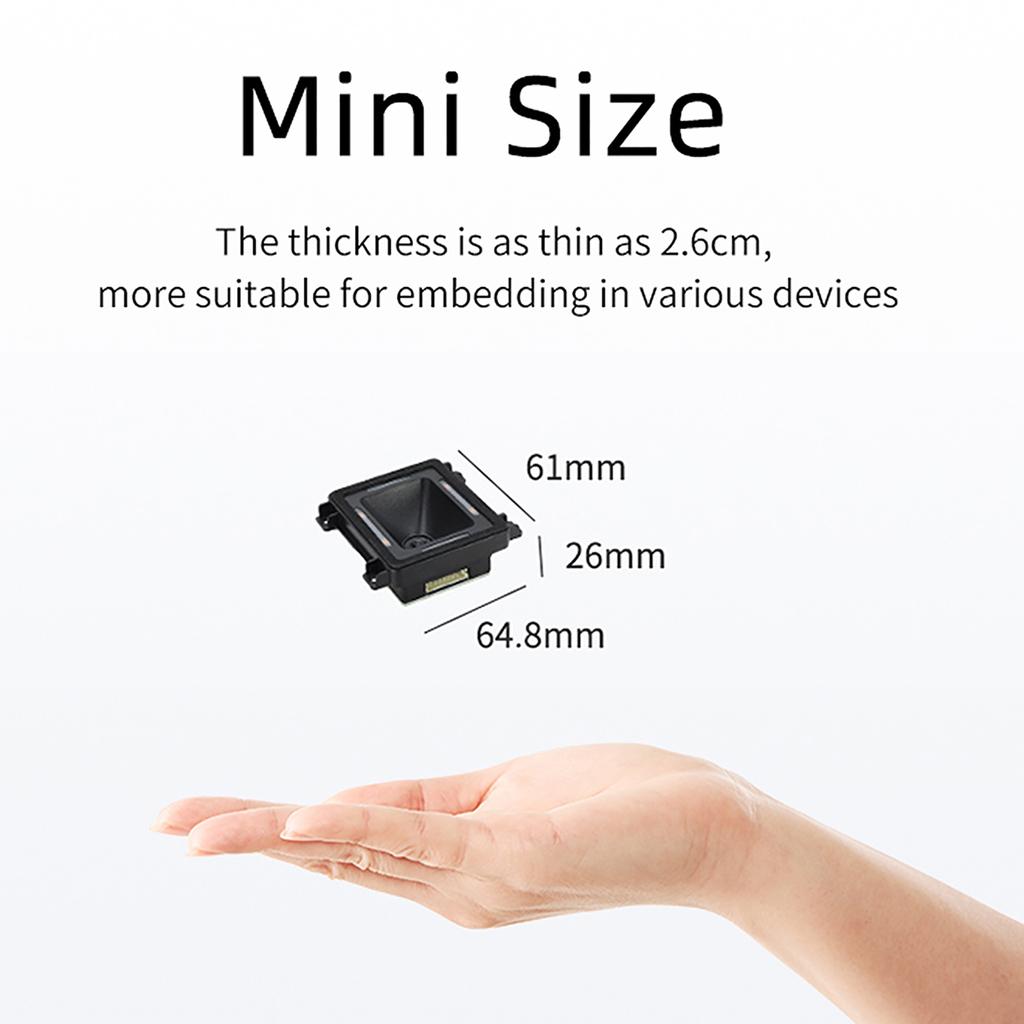 Embedded Barcode Scanner Self Induction 1D 2D QR Bar Code Reader Module Support USB Port Connection Auto Scanning for