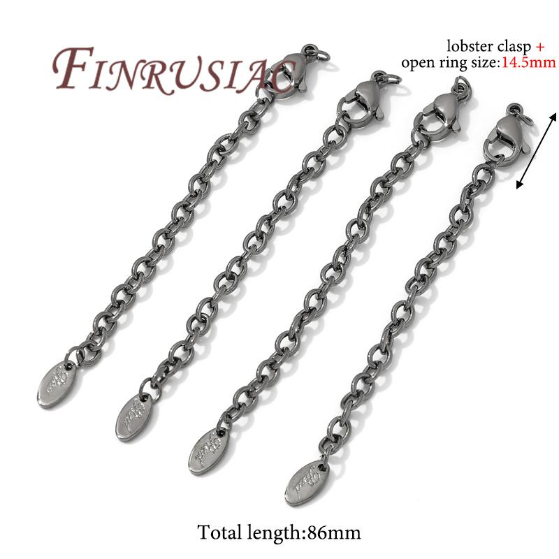 18K Gold Plated Extension Chain,Lobster Clasps with Extender Chain Connector,DIY Bracelets Accessories,Jewelry Making Supplies