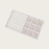 1PC Beige Flocking Jewelry Organizer Tray Detachable Divider Jewelry Box Multi Grids Storage Case for DIY Jewelry Making Display
