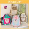 Contrast Kids Colorful Color Backpack Padded Straps Lightweight Bags Travel