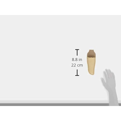 Kozuchi Tanume Leather Pruning Shears Case, Curved Base, Embossed, ST-22