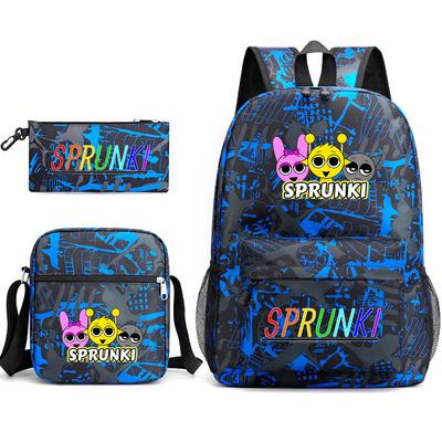 School Bag Rhythm Box-sprunki Heat Transfer Versatile College Student Large Capacity Travel Backpack D