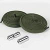1Pair/3Pair 0.6 Cm Flat Elastic Shoelace Metal Buckle Shoelaces for Sneakers Kids and Adults Quick-Release Laces