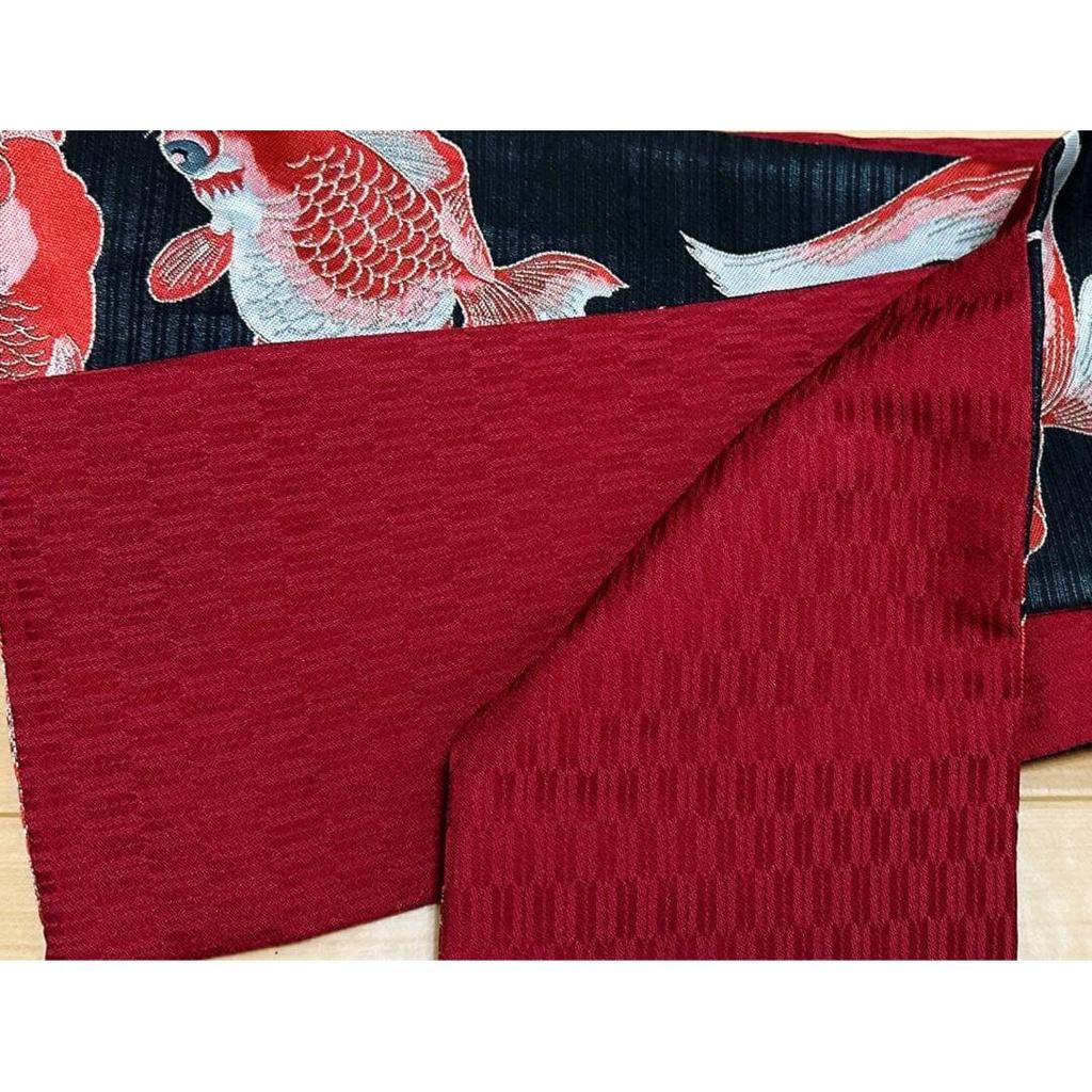 Used Disposal price!!First come first serve!!Reversible goldfish pattern yukata half-width obi
