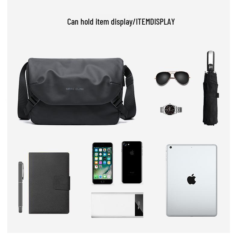 Men's Fashionable Crossbody Messenger Bag - Versatile Japanese Style for Casual or Student Use