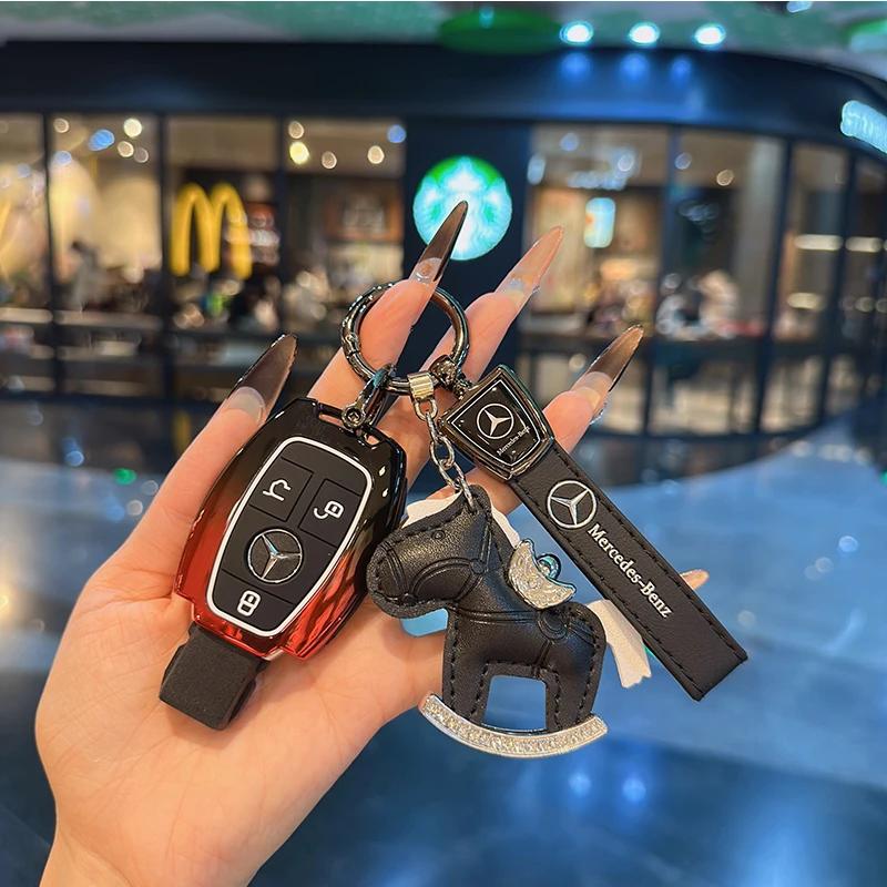 VFO1 For Mercedes Benz A C E S G Class GLC GLS W177 W205 W213 W222 X167 AMG Remote Car Key Case Cover Fob