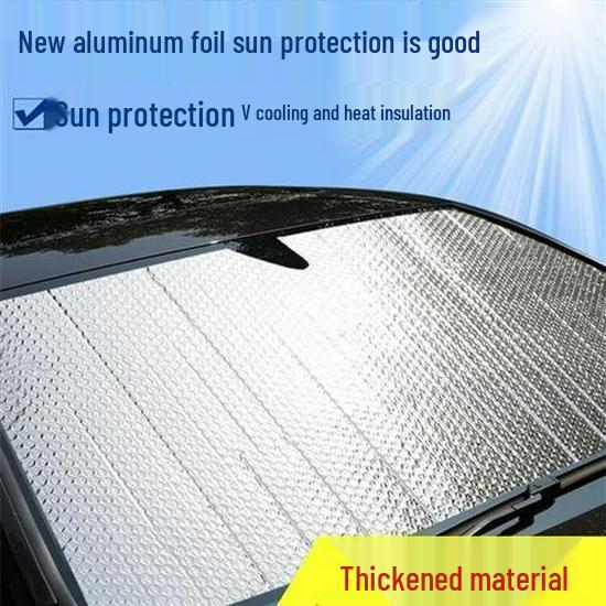 Compact Sunshield: Car Windshield Sunshade and Heat Insulation Visor for Small Cars