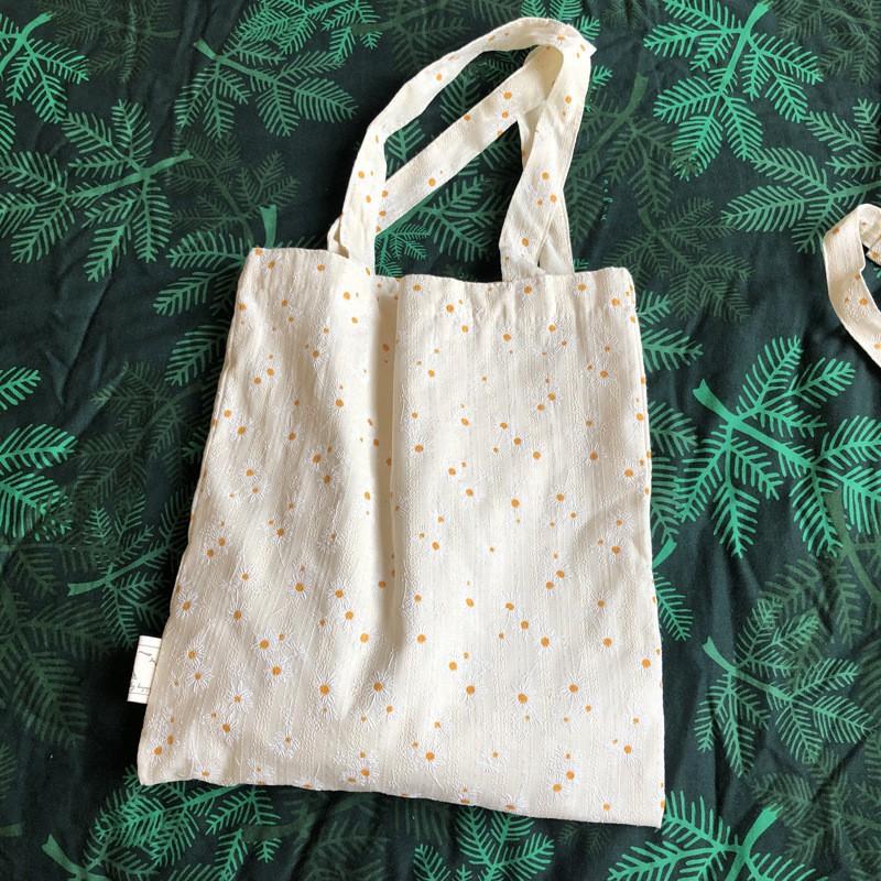 

Small Fresh Artistic All-matching Cotton Shoulder Bag Three-dimensional Daisy Floral Women s Handbag Cross-body