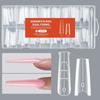256Pcs/Box Transparent Nail Sandwich Dual Form DIY False Nails New Tips Nail Extension Form