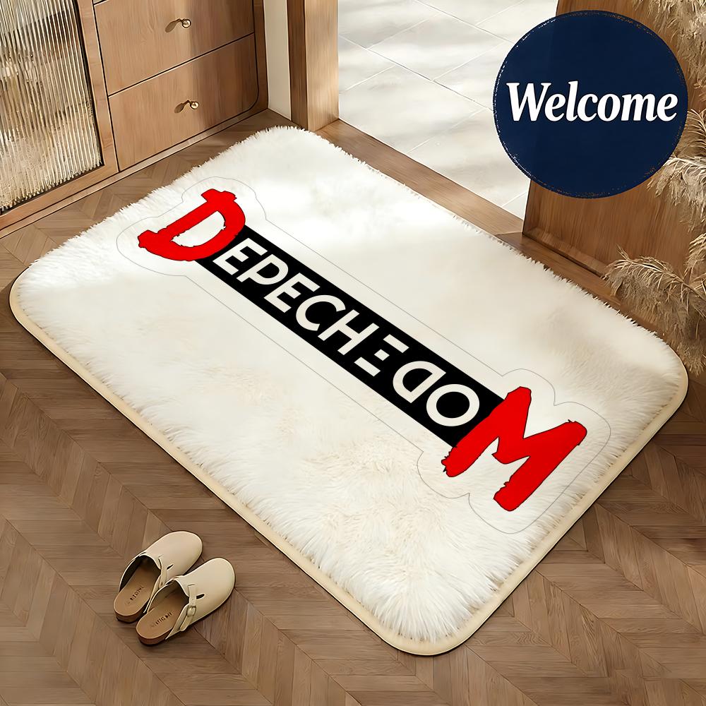 Soft Flannel Floor Mat Music DEPECHE MODE Floor Mat Non-Slip Absorbent Doormat Bathroom Bedroom Home Decor Rug