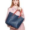 Leather Handbag Portable Tote Bag Large Capacity Vegetable Tanned Leather Shoulder Bag
