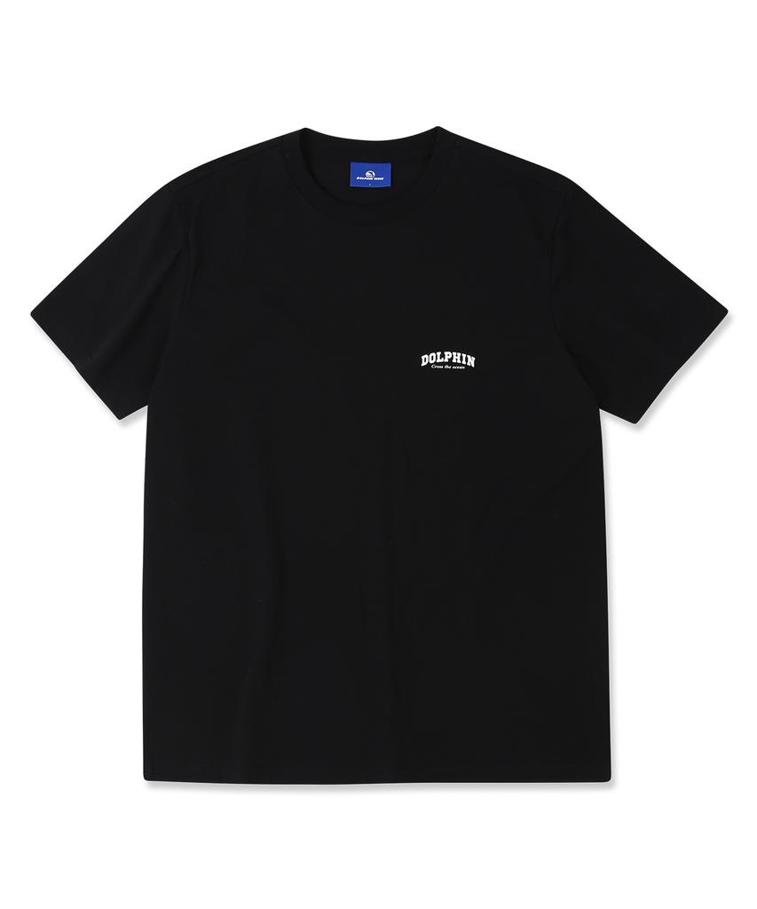 DOLPHIN WAVE APPAREL [Set] Dolphin Arch Logo Short Sleeve T-Shirt + Single Pleat Sweat Shorts (Type B)