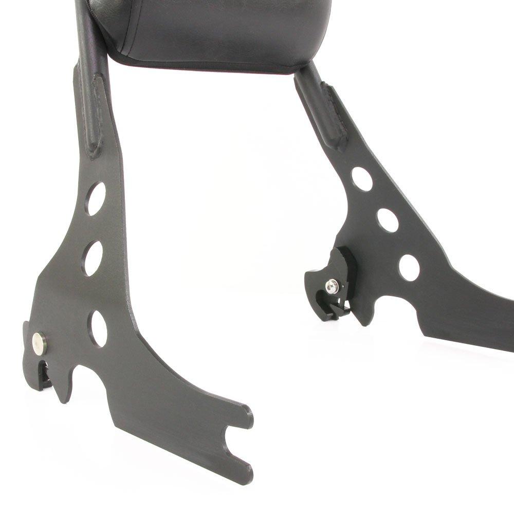 Detachable Sissy Bar Backrest, Matte Black with Pad, for Harley Sportster XL883/XL1200 (2004 and later models)