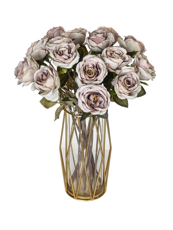 Artificial Flowers Silk Roses Bouquet For Wedding Home Table Decor Manual Flowers Arrangements Vase Filling Decorative Products