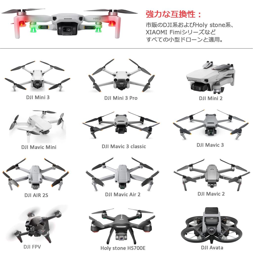 Kiowon DJI Drone Strobe Light, Universal DJI FLIP LED Light for Night Flying, Compatible with DJI NEO, Avata 2, Mini 4K, AIR 3S, Mini 2 SE, Mini 3,