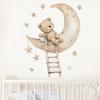 1Pc Cartoon Animal Star Moon Cat Rabbit Bear Wall Stickers for Room Decoration Living Room Decor for House