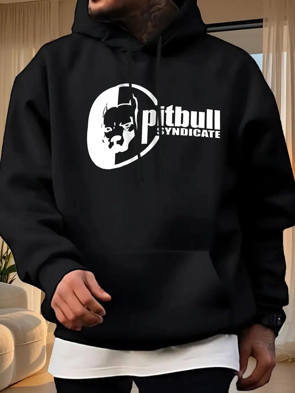 Pitbull Lūša Grafikas Hūdijs - Mājīgs