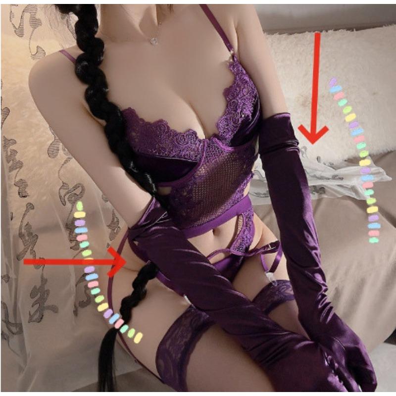 

Сексуальное нижнее белье Фиолетовые атласные перчатки Винтажное платье Свадебные аксессуары Перчатки Женские кос Хэллоуин Аксессуары Женские 7042 One Size