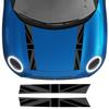 Auto Motorhaube Aufkleber Abdeckung Für MINI Cooper S F55 F56 F57 LCi2 Kühlergrill Verkleidung Vinyl Überlager Aufkleber Union Jack Styling Dekoration