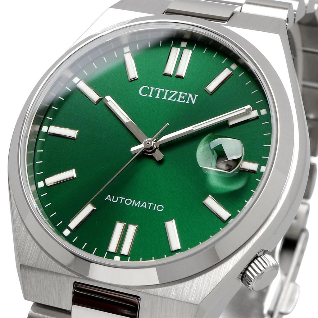 CITIZEN TSUYOSA Collection AUTOMATIC Watch with Sapphire Green and Overseas Model Men's NJ0150-81X Crystal, Silver, [Used]