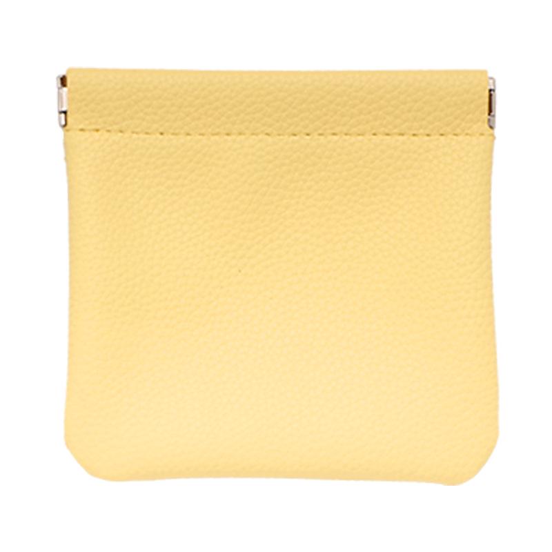 

Portable Lychee Pattern Mini Storage Bag: Automatic Closure for Cables, Earphones, Lipsticks & Coins. жовтий