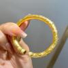 Golden Rhinestone Sakura Petal Bracelet – Imitation Vietnamese Sand Gold Jewelry