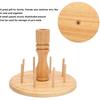 Wooden Thread Holder Rack, 8 Spools Beech Wood Embroidery Quilting Sewing Tools Bobbin Holder, Sewing Storage Rack Holder