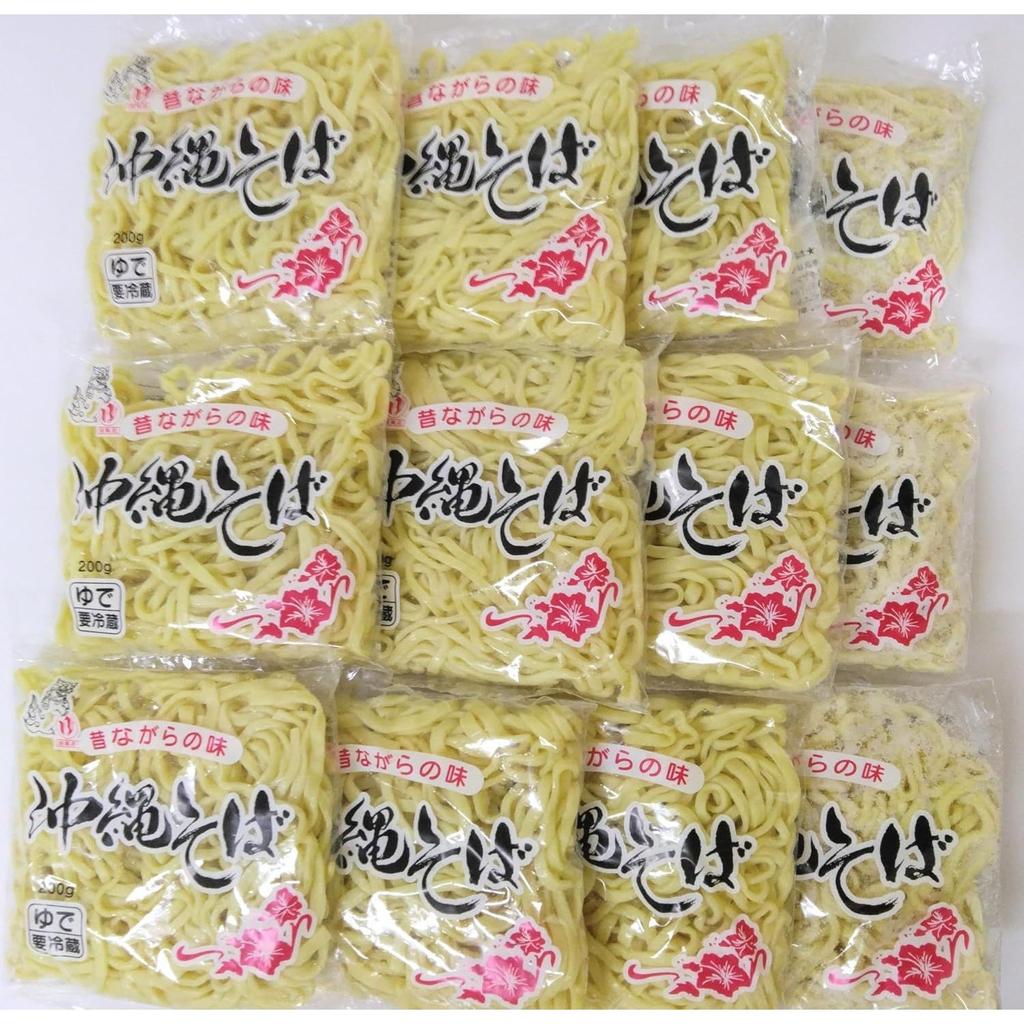 Okinawa Soba 12 servings (authentic fresh boiled noodles used shops) product Manazuru original set without soup
