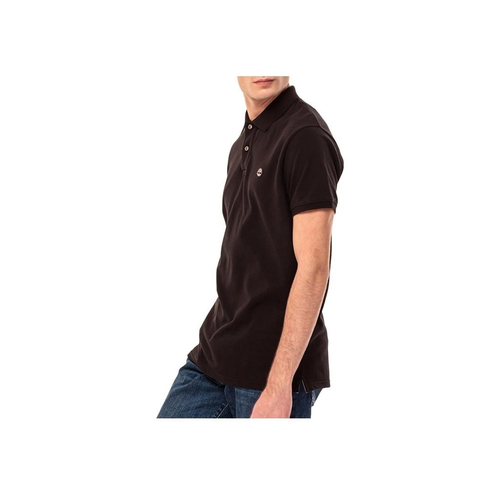 Timberland Comfortable Breathable Short Sleeve Polo Shirt Men tops Black A1LDK001