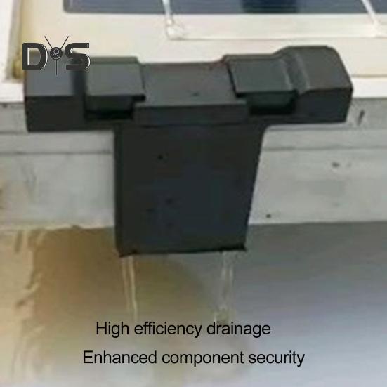 30Pcs 20/35/40/45MM Painel Solar Drenagem Clipe Heavy Duty Módulo PV Limpeza Clipe Painel Fotovoltaico Guia de Água Drenagem Lama Grampo