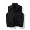 Outdoor Sports Fleece-Lined Thickened Warm Fleece Vest for Men, Winter Stand-Collar Sleeveless Jacket, Foreign Trade Men's Vest Coat