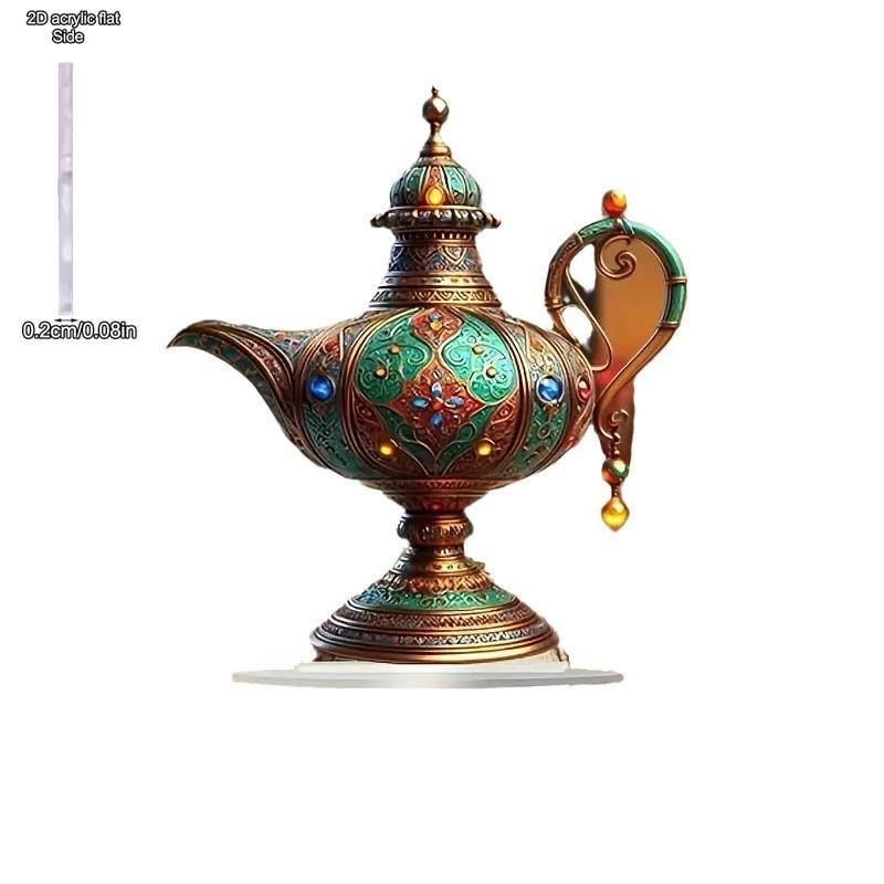2D Flat Acrylic Aladdin Wishing Light Decoration, Indoor and Outdoor Decoration - No Battery/electricity Required, Free Day Decoration, Shop Decoratio