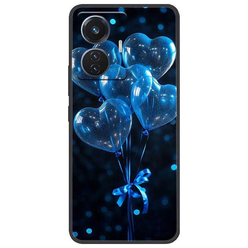 For Vivo T1 4G Y55 4G iQOO Z6 44 W V2153 Case Marble Soft Matte Silicone Back Cover For Vivo T1 44W Full Coverage Phone Shell
