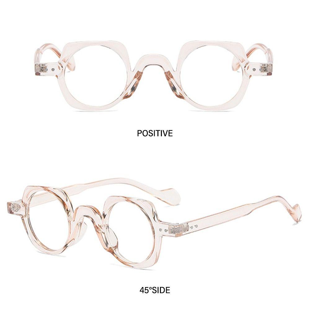 Round Square Frame Blue Light Blocking Glasses Unisex Eyeglasses Frame  for Women & Men