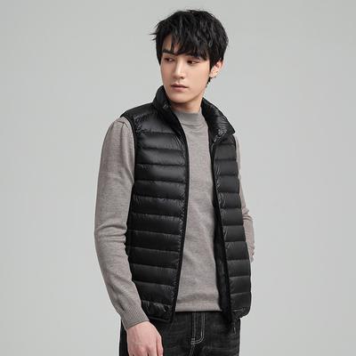 Autumn and Winter New Down Jacket Men's Vest Fashion Stand-up Collar Vest Light Down Vest