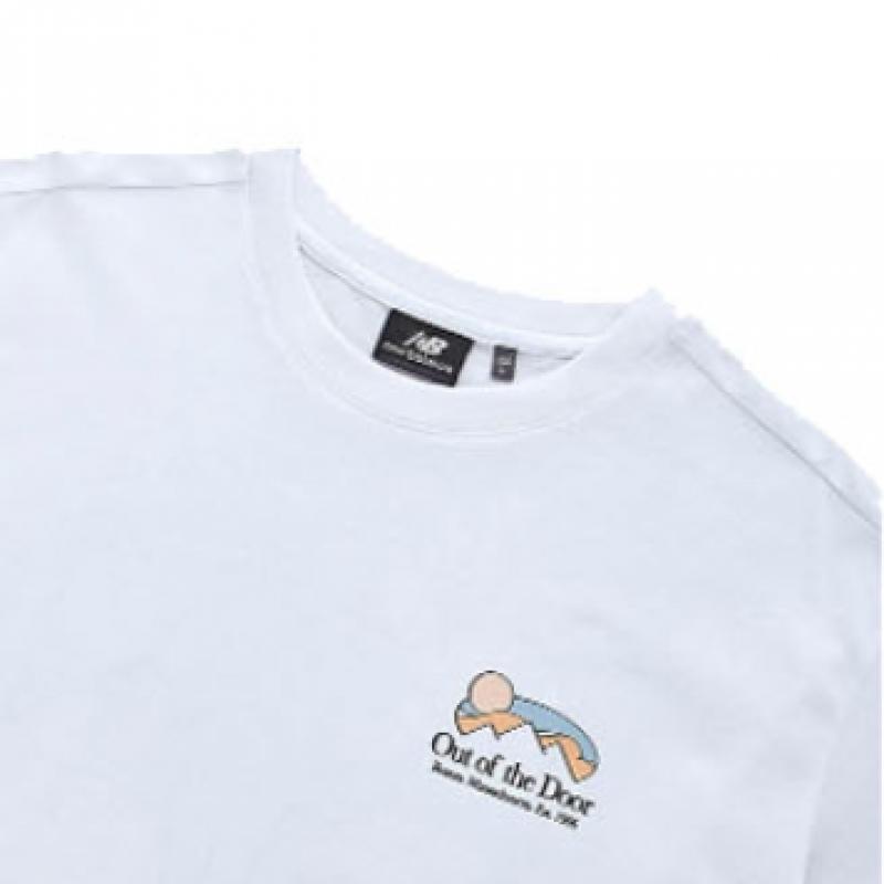 New Balance Half Club  Nbnec2l323 Wh Ivy Girl Backpacking Short Sleeve Tee Unisex Tee