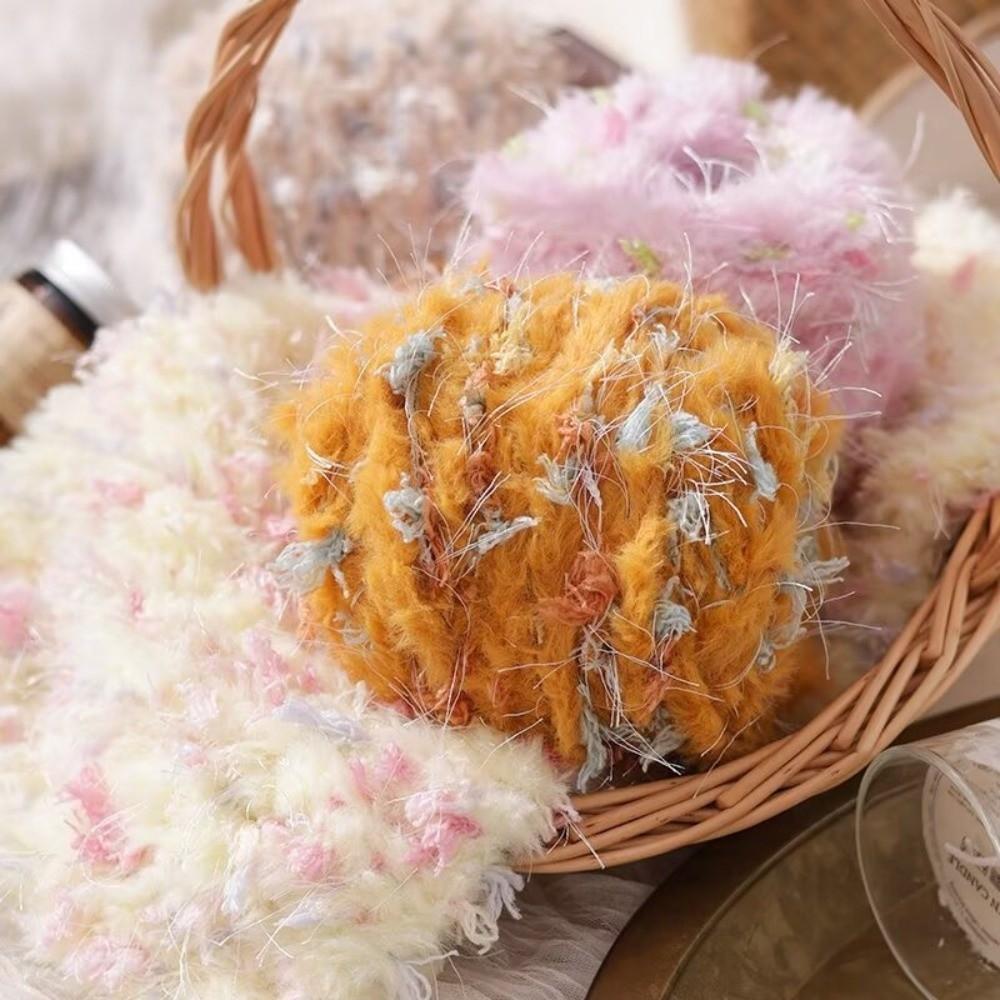 Mixed Flowers Fancy Yarn Colorful Woven Thread New Blended Yarn  Knitted Scarf Hat Sweater