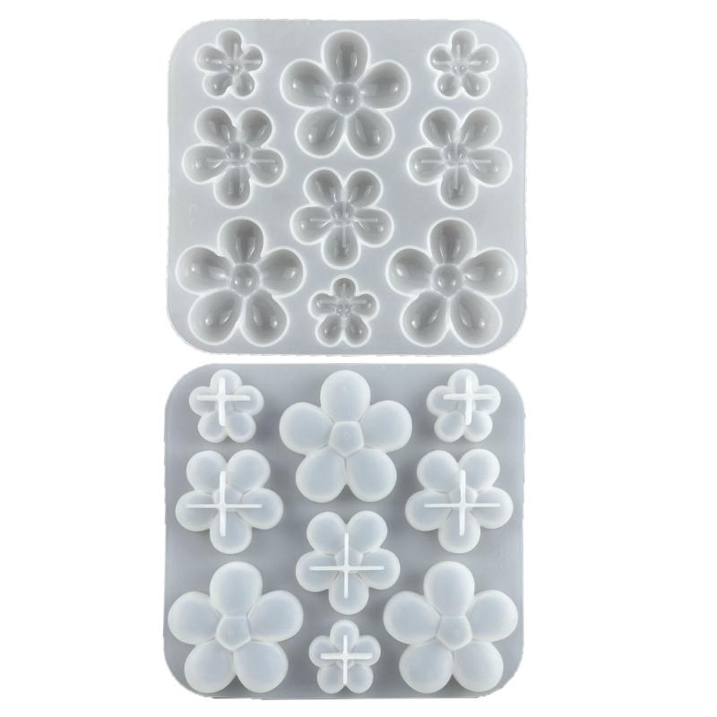 Five Petals Flower Silicone Mold Cherry Flower Epoxy Casting Mold Fragrant Gypsum Resin Mold for Car Pendant Ornament