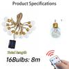 10/16/24 Bulbs Solar String Lights Outdoor Vintage Rope 8 Lighting Modes Garden Lights for Patio Balcony Yard Decor Waterproof and Durable